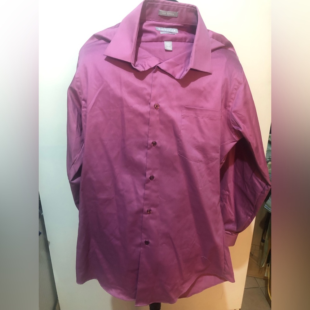 Purple shirt button up